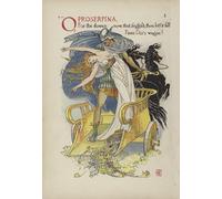 POSTERIIk Dipinti Famosi Arte Dipinto Pittura Astratta Flores del jardín de Shakespeare de Walter Crane per Decorazioni per la Casa 60x90cm