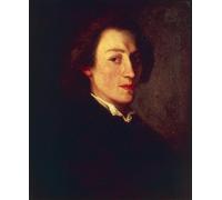 POSTERIIk Dipinti Famosi Arte Dipinto Pittura Astratta Francia Versalles Retrato del compositor y pianista polaco Frederic Chopin por Ary Scheffer per L'arredamento del Soggiorno 60x90cm