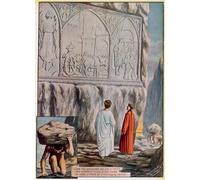 POSTERIIk Dipinti Famosi Arte Dipinto Pittura Astratta Ilustración para la Divina Comedia de Dante de Tancredi Scarpelli per L'arredamento del Soggiorno 60x90cm