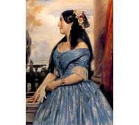 POSTERIIk Dipinti Famosi Arte Dipinto Pittura Astratta Retrato de una dama de Lord Frederick Leighton per Decorazioni per la Casa 60x90cm