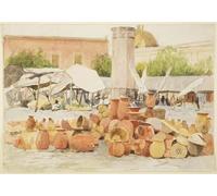 POSTERIIk Dipinti Famosi Arte Dipinto Pittura Astratta un mercado en mexico de adela breton per L'arredamento del Soggiorno 60x90cm