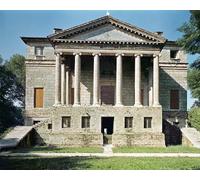 POSTERIIk Dipinti Famosi Arte Dipinto Pittura Astratta Vista de la Fachada Principal por Andrea Palladio per la Decorazione Della Parete 60x90cm