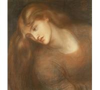 POSTERIIk Dipinti Famosi Murale Tela Vintage Quadri Aspecta de Dante Gabriel Charles Rossetti per L'arredamento del Soggiorno 60x90cm