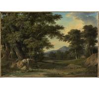 POSTERIIk Dipinti Famosi Murale Tela Vintage Quadri Byblis transformada en fuente de Pierre Henri De Valenciennes per Decorazioni per la Casa 60x90cm