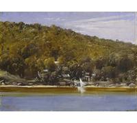 POSTERIIk Dipinti Famosi Murale Tela Vintage Quadri el campamento Sirius Cove por Tom Roberts per L'arredamento del Soggiorno 60x90cm