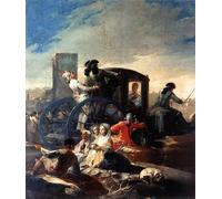 POSTERIIk Dipinti Famosi Murale Tela Vintage Quadri El vendedor de vajillas de Francisco De Goya per Decorazioni per la Casa 60x90cm