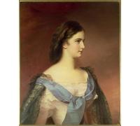 POSTERIIk Dipinti Famosi Murale Tela Vintage Quadri Emperatriz Isabel de Baviera dede Schrotzberg per L'arredamento del Soggiorno 60x90cm