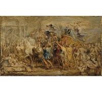 POSTERIIk Dipinti Famosi Murale Tela Vintage Quadri Enrico IV Pietro Paolo Rubens per la Decorazione Della Parete 60x90cm