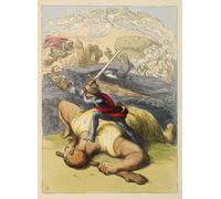 POSTERIIk Dipinti Famosi Murale Tela Vintage Quadri Jack de pie sobre el cuerpo de Richard Doyle per L'arredamento del Soggiorno 60x90cm