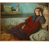 POSTERIIk Dipinti Famosi Murale Tela Vintage Quadri Mademoiselle Coste de Emile Bernard per Decorazioni per la Casa 60x90cm