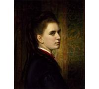 POSTERIIk Dipinti Famosi Murale Tela Vintage Quadri Retrato de Maria Healy the Artists Daughterby por George Peter Alexander Healy per Decorazioni per la Casa 60x90cm