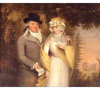 POSTERIIk Dipinti Famosi Murale Tela Vintage Quadri Retrato de un caballero y su esposa en un parque de John Downman per L'arredamento del Soggiorno 60x90cm