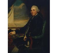 POSTERIIk Dipinti Famosi Murale Tela Vintage Quadri Retrato del primer conde de Farnham sentado de tres cuartos de longitud por George Romney per la Decorazione Della Parete 60x90cm
