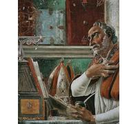POSTERIIk Dipinti Famosi Murale Tela Vintage Quadri San Agustín de Sandro Botticelli per L'arredamento del Soggiorno 60x90cm