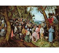 POSTERIIk Dipinti Famosi Murale Tela Vintage Quadri San Juan Bautista predicando en el desierto de Pieter Brueghel el per Decorazioni per la Casa 60x90cm