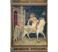 POSTERIIk Dipinti Famosi Murale Tela Vintage Quadri Santo comparte su abrigo con un mendigo de Simone Maritini per Decorazioni per la Casa 60x90cm