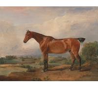 POSTERIIk Dipinti Famosi Murale Tela Vintage Quadri un cazador en un paisaje por un artista famoso per la Decorazione Della Parete 60x90cm