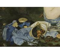 POSTERIIk Dipinti Famosi Pittura Immagine Tela Dipinti d'arte graffiti Almuerzo sobre la hierba de Edouard Manet per Decorazioni per la Casa 60x90cm