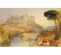 POSTERIIk Dipinti Famosi Pittura Immagine Tela Dipinti d'arte graffiti Castillo de Ludlow por Mallord William Turner per L'arredamento del Soggiorno 60x90cm