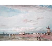 POSTERIIk Dipinti Famosi Pittura Immagine Tela Dipinti d'arte graffiti Costa norte de David Cox per la Decorazione Della Parete 60x90cm
