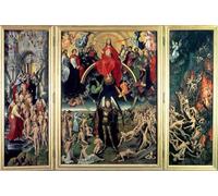 POSTERIIk Dipinti Famosi Pittura Immagine Tela Dipinti d'arte graffiti el juicio final de hans memling per L'arredamento del Soggiorno 60x90cm