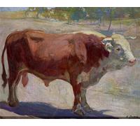 POSTERIIk Dipinti Famosi Pittura Immagine Tela Dipinti d'arte graffiti El Toro Marelo by Francisco Llorens Diaz per Decorazioni per la Casa 60x90cm