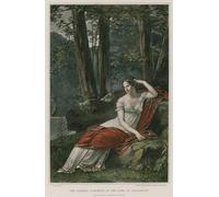 POSTERIIk Dipinti Famosi Pittura Immagine Tela Dipinti d'arte graffiti la emperatriz Josefina en el parque de Malmaison de Pierre Paul Prudhon per la Decorazione Della Parete 60x90cm