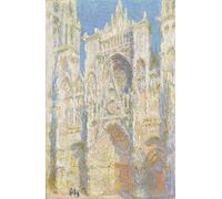 POSTERIIk Dipinti Famosi Pittura Immagine Tela Dipinti d'arte graffiti La luz del sol de la fachada oeste de la catedral de Rouen de Claude Monet per la Decorazione Della Parete 60x90cm