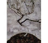 POSTERIIk Dipinti Famosi Pittura Immagine Tela Dipinti d'arte graffiti Pequeño árbol a finales de otoño de Egon Schiele per Decorazioni per la Casa 60x90cm