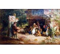 POSTERIIk Dipinti Famosi Pittura Immagine Tela Dipinti d'arte graffiti Ponche en el campo de Charles Lewis per la Decorazione Della Parete 60x90cm