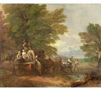 POSTERIIk Dipinti Famosi stampa tela poster Ritratto Dipinti d'arte el carro de la cosecha de Gainsborough per L'arredamento del Soggiorno 60x90cm