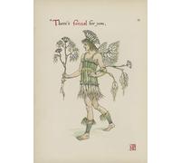 POSTERIIk Dipinti Famosi stampa tela poster Ritratto Dipinti d'arte Flores del jardín de Shakespeare de Walter Crane per L'arredamento del Soggiorno 60x90cm