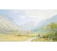 POSTERIIk Dipinti Famosi stampa tela poster Ritratto Dipinti d'arte Franconia Muesca New Hampshire por William Trost Richards per L'arredamento del Soggiorno 60x90cm