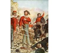 POSTERIIk Dipinti Famosi stampa tela poster Ritratto Dipinti d'arte Garibaldi y su esposa Anita defendiendo por Tancredi Scarpelli per L'arredamento del Soggiorno 60x90cm