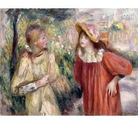POSTERIIk Dipinti Famosi stampa tela poster Ritratto Dipinti d'arte la conversación de Pierre Auguste Renoir per L'arredamento del Soggiorno 60x90cm