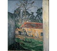 POSTERIIk Famoso Arte della tela Poster con artistiche Corral en Auvers de Paul Cézanne per la Decorazione Della Parete 60x90cm