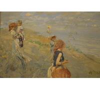 POSTERIIk Famoso Arte della tela Poster con artistiche Dama y niño rodeados por Samuel Van Hoogstraten per la Decorazione Della Parete 60x90cm