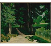 POSTERIIk Famoso Arte della tela Poster con artistiche El callejón de los castaños en De Bouffan de Paul Cézanne per la Decorazione Della Parete 60x90cm