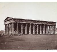 POSTERIIk Famoso Arte della tela Poster con artistiche el Templo de Teseo en la Acrópolis de Atenas por Félix Bonfils per Decorazioni per la Casa 60x90cm