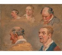 POSTERIIk Famoso Arte della tela Poster con artistiche Estudios de Jacky Turner y el reverendo Charles Hopes Gardener por un artista famoso per la Decorazione Della Parete 60x90cm