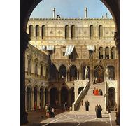 POSTERIIk Famoso Arte della tela Poster con artistiche il Palazzo Ducale la Scala Dei Giganti del Canaletto per L'arredamento del Soggiorno 60x90cm