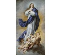 POSTERIIk Famoso Arte della tela Poster con artistiche Inmaculada Concepción por Bartolomé Esteban Murillo per la Decorazione Della Parete 60x90cm