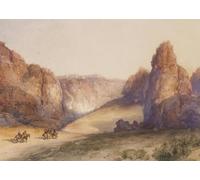 POSTERIIk Famoso Arte della tela Poster con artistiche la Roca de Acoma Nuevo México por Moran per Decorazioni per la Casa 60x90cm