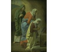 POSTERIIk Famoso Arte della tela Poster con artistiche Las tres Marías en la tumba de Cristo de Christoffer Wilhelm Eckersberg per L'arredamento del Soggiorno 60x90cm
