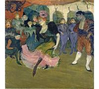 POSTERIIk Famoso Arte della tela Poster con artistiche Marcelle Lender bailando el Bolero en chilpérico de Henri De Toulouse Lautrec per la Decorazione Della Parete 60x90cm