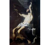 POSTERIIk Famoso Arte della tela Poster con artistiche San por Mattia Preti per L'arredamento del Soggiorno 60x90cm