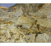 POSTERIIk Famoso Arte della tela Poster con artistiche Trayendo mármol de las canteras a Carrara por John Singer Sargent per la Decorazione Della Parete 60x90cm