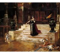 POSTERIIk Famoso Arte della tela Poster con artistiche y los tigres de Rudolf Ernst per la Decorazione Della Parete 60x90cm