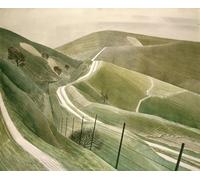 POSTERIIk Famoso Arte Dipinto Pittura Astratta Caminos de tiza de Eric Ravilious per L'arredamento del Soggiorno 60x90cm