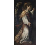 POSTERIIk Famoso Arte Dipinto Pittura Astratta Detalle del Ángel de la Anunciación de Annibale Carracci per Decorazioni per la Casa 60x90cm